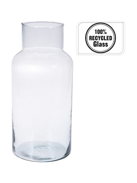 JK Home Decoration Decorative Vase Transparent 16x16x30cm