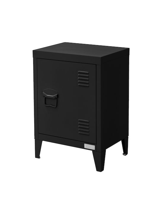 Шкаф Офис с колела Черно 40x30x57.5см