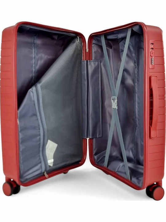 Playful Bags Valize de Călătorie Dure Bordeaux cu 4 roți Set 2buc