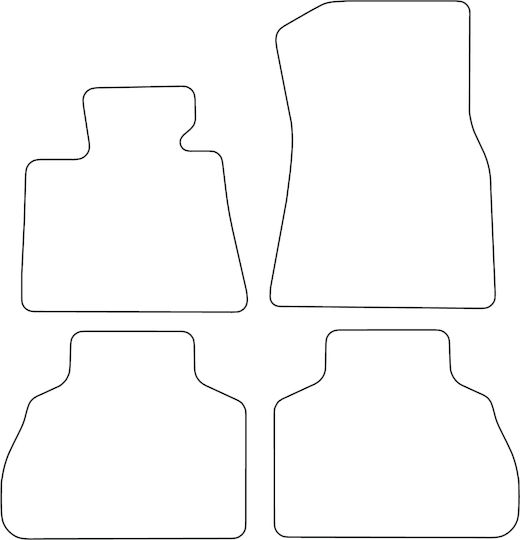 Set Velour Mats Matching Bmw X7 G07 Series 2019 5-seat Blue Edging