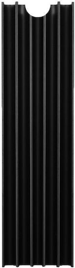 Axagon M.2 SSD-Kühlung 80mm SSD ALU Gehäuse Silikon-Wärmeleitpads Höhe 10mm Schwarze