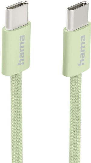 Hama 201726 USB-C-Kabel M auf USB-C M 1 m Grün