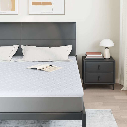 vidaXL Mattress Topper King Size Polyester 200x200x5cm