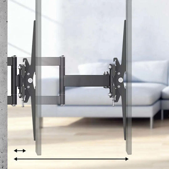 HAMA FullMotion Scissor Arms 00220831 Suport TV de perete cu braț până la 84" și 50kg