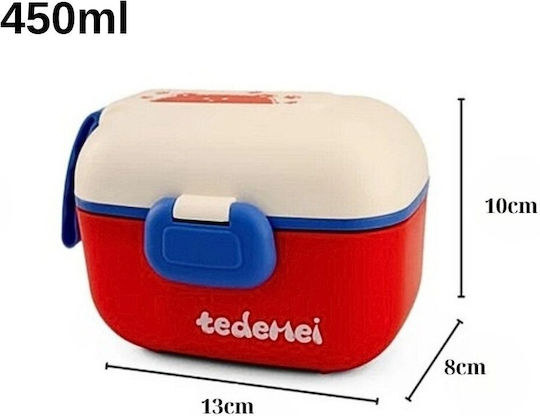 Uncle George Δοχείο Φαγητού Κόκκινο 450ml