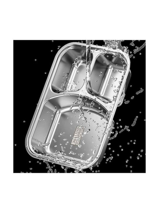 Uncle George Microwave Plastic Lunch Box Brown 1300ml