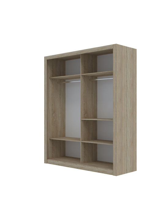 Reflex Δίφυλλη Ντουλάπα Συρόμενη Σονόμα 180x60x215cm