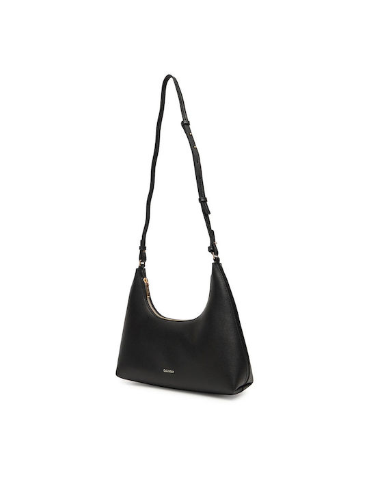 Foil Logo Women's Bag Shoulder Black