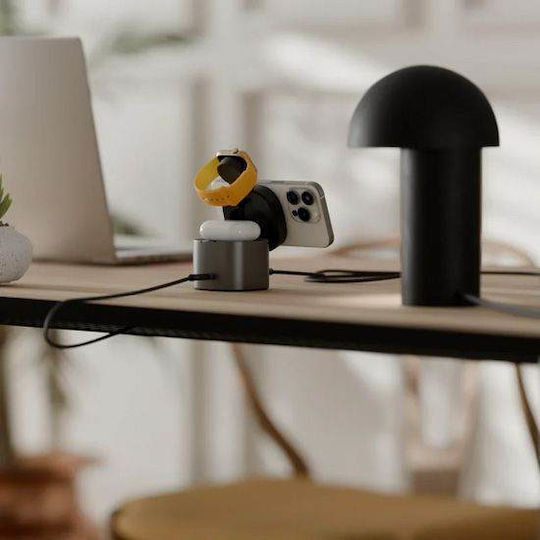 Alogic Magsafe Ladegerät mit USB-C Anschluss 30W Schwarzs (PowerPod)