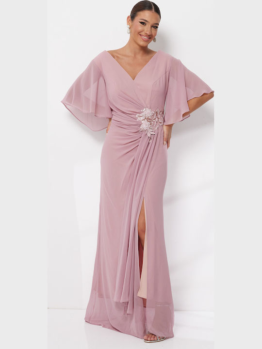 Maxi Dress for Wedding / Christening Pink