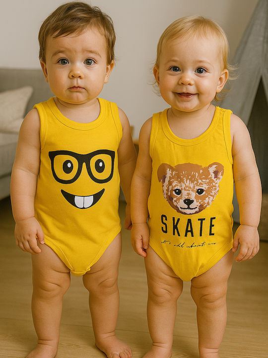 Babydom Σετ Κορμάκια Κροκί 2τμχ