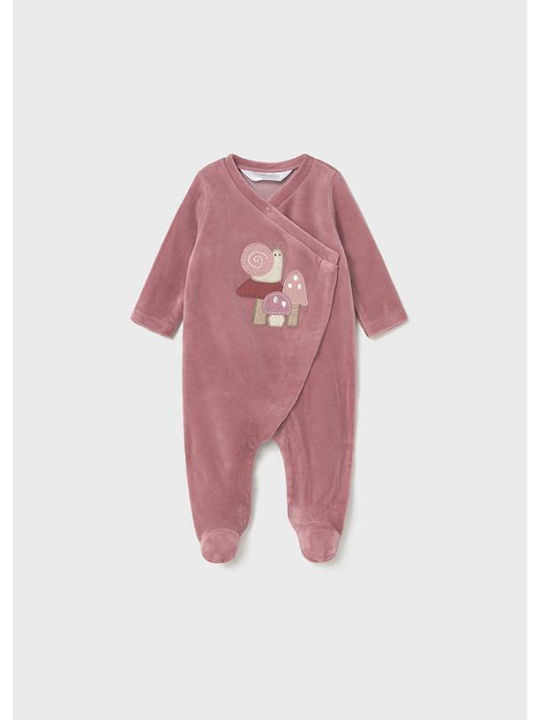 Mayoral Baby Bodysuit Set Long-Sleeved Velvet Orchid 2pcs