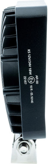 Led Work Lamp 27w Square 12/24v 6000k Cool White R10 R23