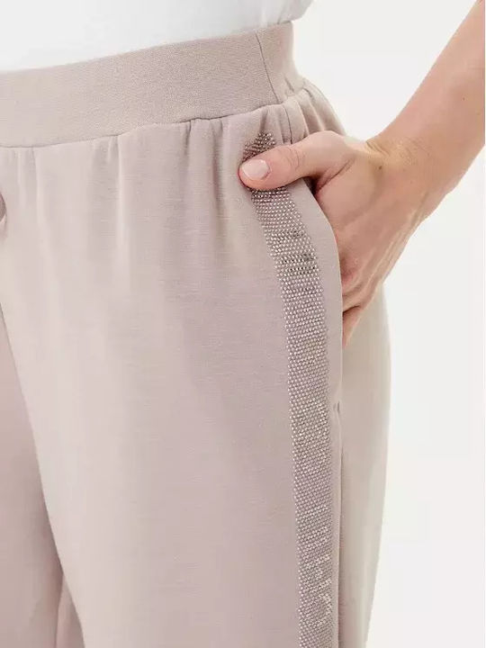 Women's Fabric Trousers Nude/Beige