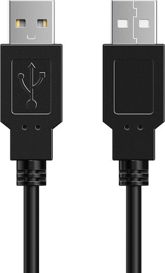 Cabletime 0.5m USB 2.0 Cable A-Male (C161-AMAM-B0.5)