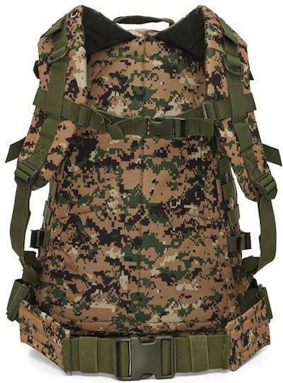 Nils Military Backpack Backpack made of Polyester Khaki 45lt