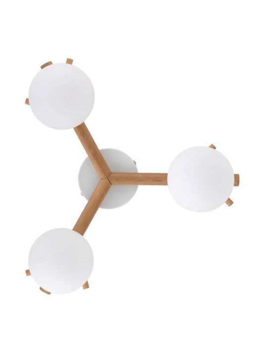 TK Lighting Πλαφονιέρα Οροφής Λευκή με Ντουί G9