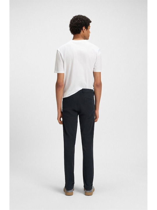 Pantaloni Chino Elastic cu Croială Slim Albastru