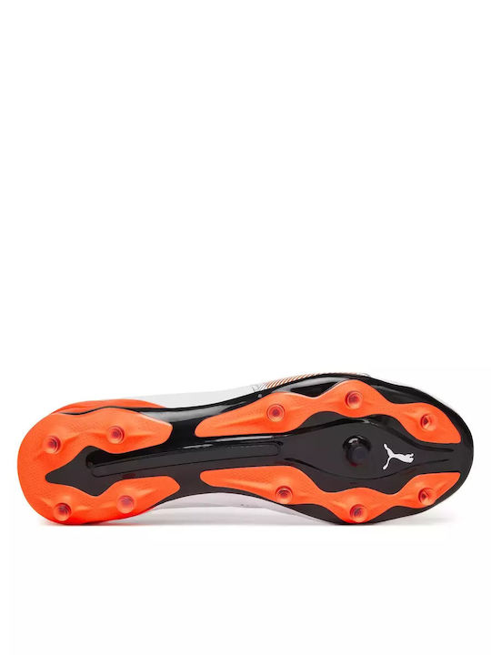 PUMA King Pro Fußballschuhe mit Stollen Weiß