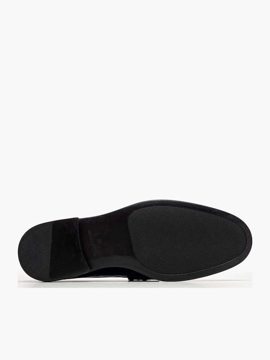 Δερμάτινα Γυναικεία Loafers σε Μαύρο Χρώμα