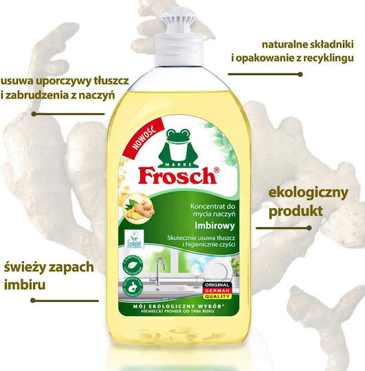 Frosch Ginger Dishwashing Liquid Concentrate 500ml