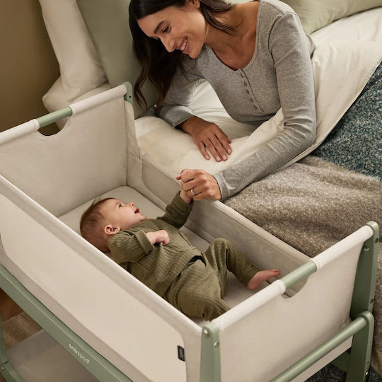Snuz Wiege Snuzpod5 mit Matratze und Rädern Grün