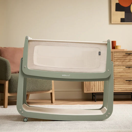 Snuz Wiege Snuzpod5 mit Matratze und Rädern Grün