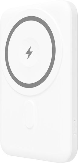 Yenkee YPB 501 MagSafe Power Bank 5000mAh 20W mit USB-C Stromlieferung Weiß