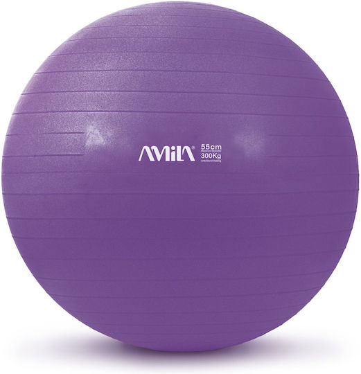 AMILA Ball Pilates 55cm in Lila Farbe