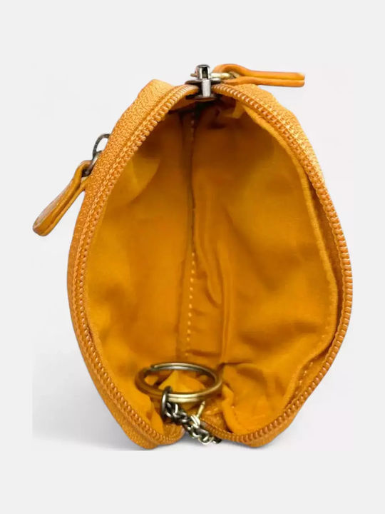 Titularul Cheii Din Piele Calfnero 8023w Galben Muștar