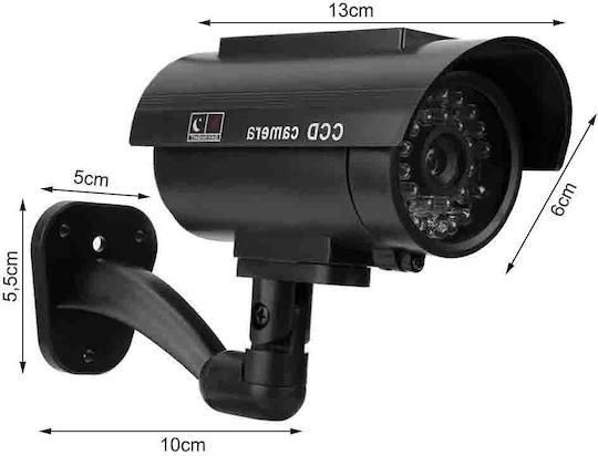 Dummy Security Camera Solar Panel Led Operation