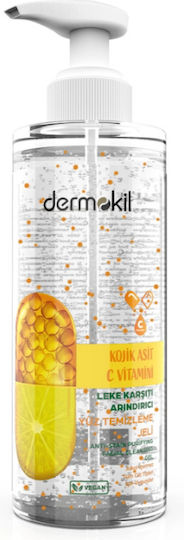 Dermokil Vitamin C & Kojic Acid Gel Καθαρισμού Προσώπου 200ml