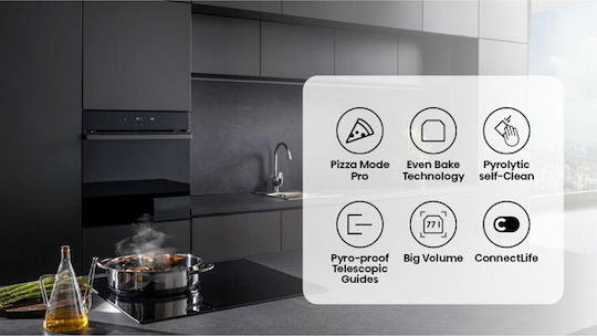 Hisense Фурна над плот 77лт Ш59.5см.