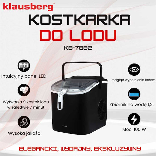 Klausberg Mașină de gheață cu producție zilnică de 12kg KB-7882