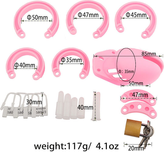 Kinksters Peniskäfig in Rosa Farbe