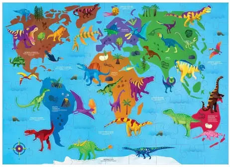 Παιδικό Puzzle Χάρτης 80pcs Mudpuppy
