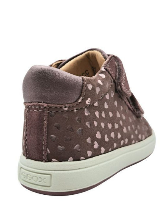 B Biglia C Leather Kids Boots with Velcro Pink