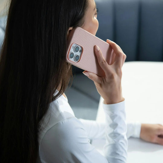 Incase Задна корица Кожа Розов (iPhone 16)
