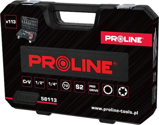 Proline Καστάνια με Καρυδάκια 1\2" & 1\4" 113τμχ