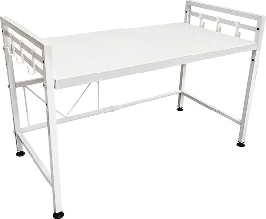 Shally Dogan Βάση Οργάνωσης Κουζίνας Inox σε Λευκό Χρώμα 32x60x43.5cm