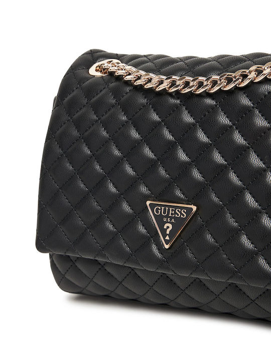 Convertible Damen Schulter- / Crossbody-Tasche Schwarz
