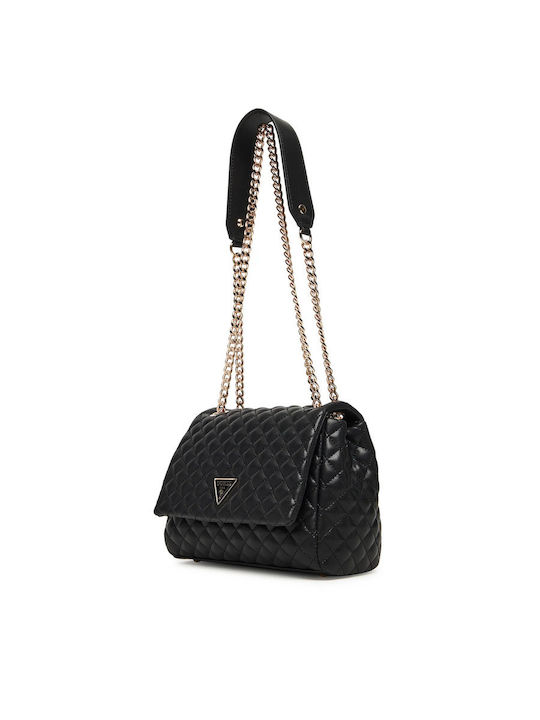 Convertible Damen Schulter- / Crossbody-Tasche Schwarz