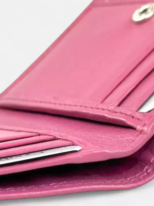 Large Leather Women's Wallet Classic Fuchsia