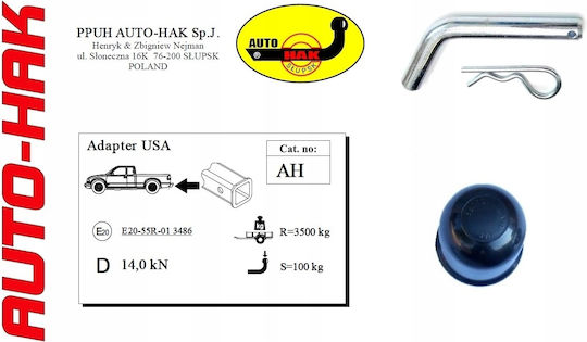 Auto Hak Κοτσαδόρος Αυτοκινήτου Μέγιστης Έλξης 3500kg