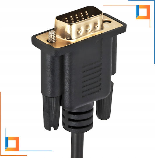 Co2 Vga To Hdmi Cable Adapter Converter Full Hd 1080p 60hz 1m