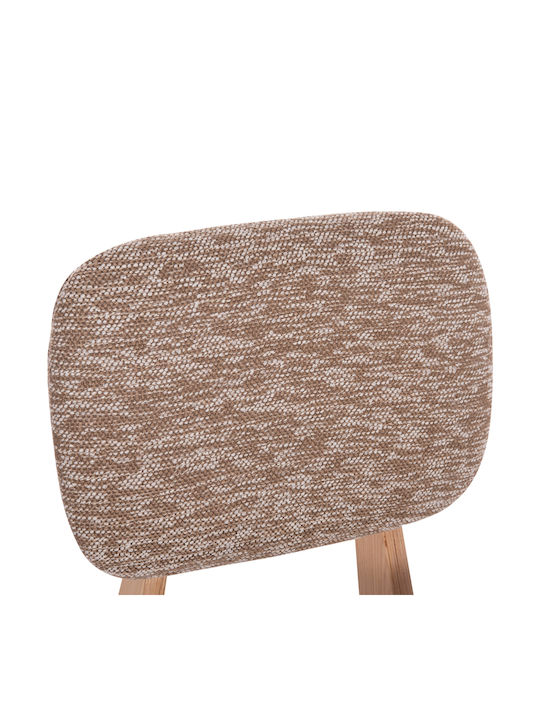 Bellisi Dining Room Fabric Chair Coffee 53x56x78cm 2pcs