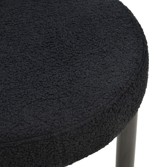 Fenza Dining Chair Black Bouclé 60x54x75 cm