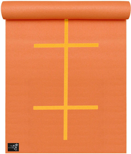 Yogistar Στρώμα Γυμναστικής Yoga Πορτοκαλί (195x61x0.5cm)