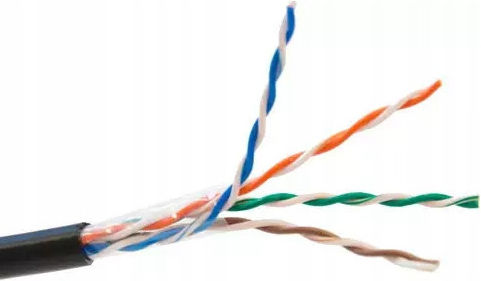Cablu U/UTP 4x2x0.5 Cat.6 Kr5305 Negru Dry Securitynet C&c Partners Sec6utpd305