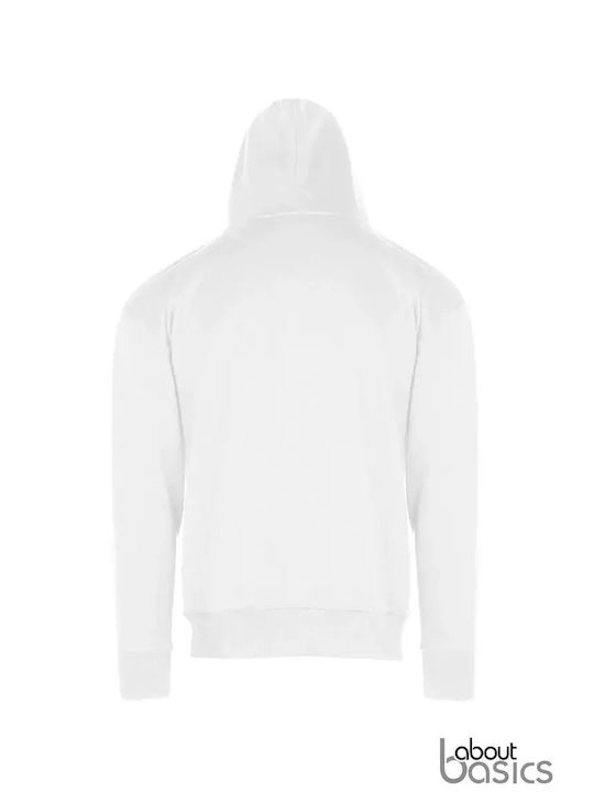 About Basics Ανδρικό Διαφημιστικό Φούτερ Μακρυμάνικο White
